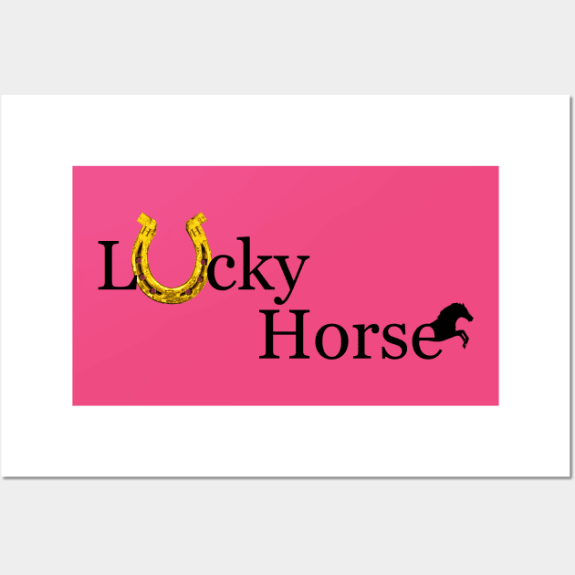 Lucky Horse T-Shirt Wall Art by Hilly Yasir